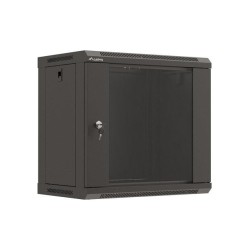 Szafa instalacyjna Rack wisząca 19" 9U 540x350 czarna Drzwi … | PartsPC.pl