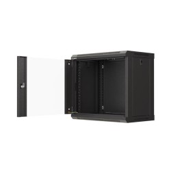 Szafa instalacyjna Rack wisząca 19" 9U 540x350 czarna Drzwi … | PartsPC.pl