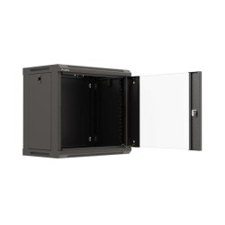 Szafa instalacyjna Rack wisząca 19" 9U 540x350 czarna Drzwi … | PartsPC.pl