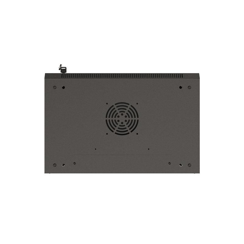 Szafa instalacyjna Rack wisząca 19" 9U 540x350 czarna Drzwi … | PartsPC.pl