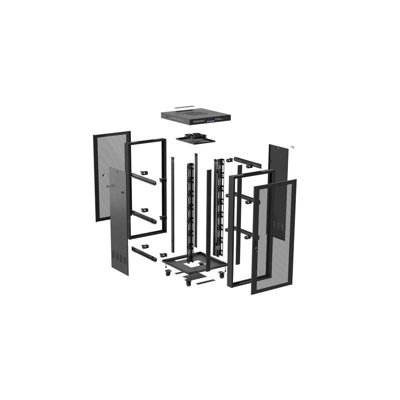Szafa instalacyjna Rack Lanberg stojąca 19" 37U 800x800 czar… | PartsPC.pl