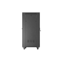 Szafa instalacyjna Rack Lanberg stojąca 19" 32U 600x800 czarna drzwi