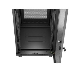 Szafa instalacyjna Rack Lanberg stojąca 19" 32U 600x800 czarna drzwi