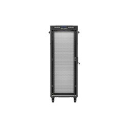Szafa instalacyjna Rack Lanberg stojąca 19" 32U 600x800 czarna drzwi