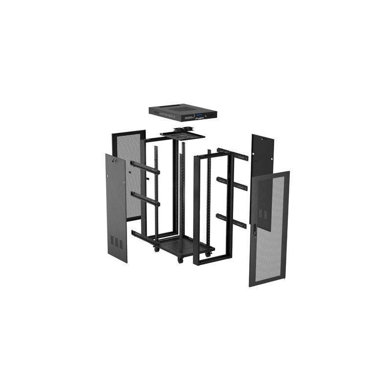 Szafa instalacyjna Rack Lanberg stojąca 19" 32U 600x600 czar… | PartsPC.pl