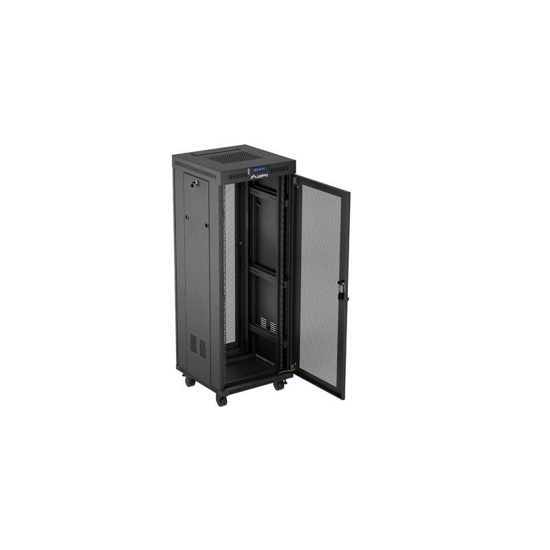 Szafa instalacyjna Rack Lanberg stojąca 19" 32U 600x600 czar… | PartsPC.pl