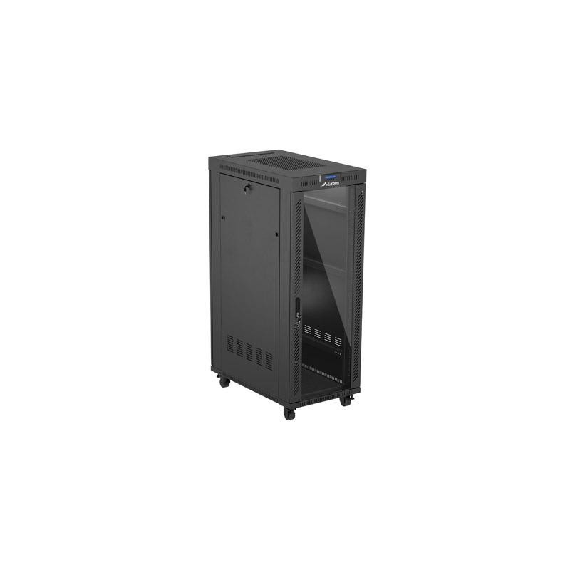 Szafa instalacyjna Rack Lanberg stojąca 19" 32U 600x1000 cza… | PartsPC.pl