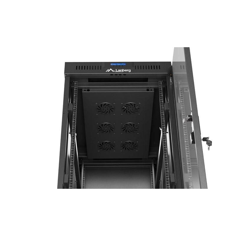 Szafa instalacyjna Rack Lanberg stojąca 19" 32U 600x1000 cza… | PartsPC.pl
