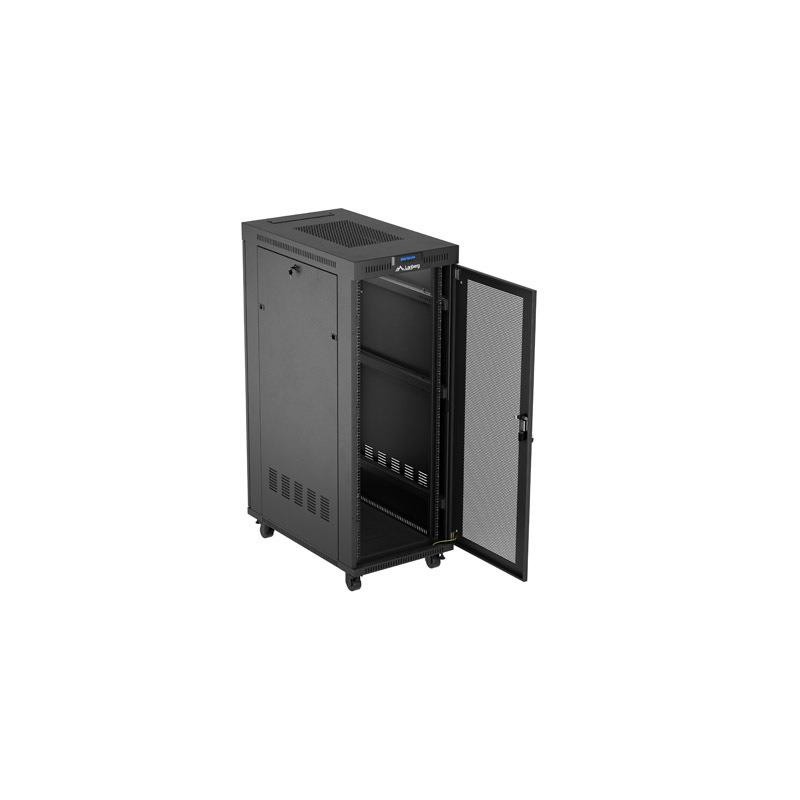 Szafa instalacyjna Rack Lanberg 19" 32U 600x1000 czarna drzw… | PartsPC.pl