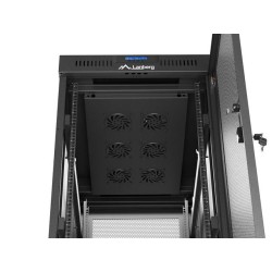 Szafa instalacyjna Rack Lanberg 19" 32U 600x1000 czarna drzw… | PartsPC.pl