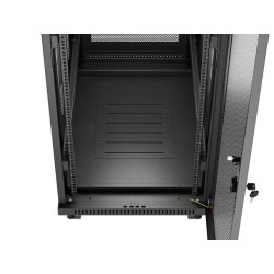 Szafa instalacyjna Rack Lanberg 19" 32U 600x1000 czarna drzw… | PartsPC.pl