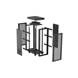 Szafa instalacyjna Rack Lanberg 19" 32U 600x1000 czarna drzw… | PartsPC.pl