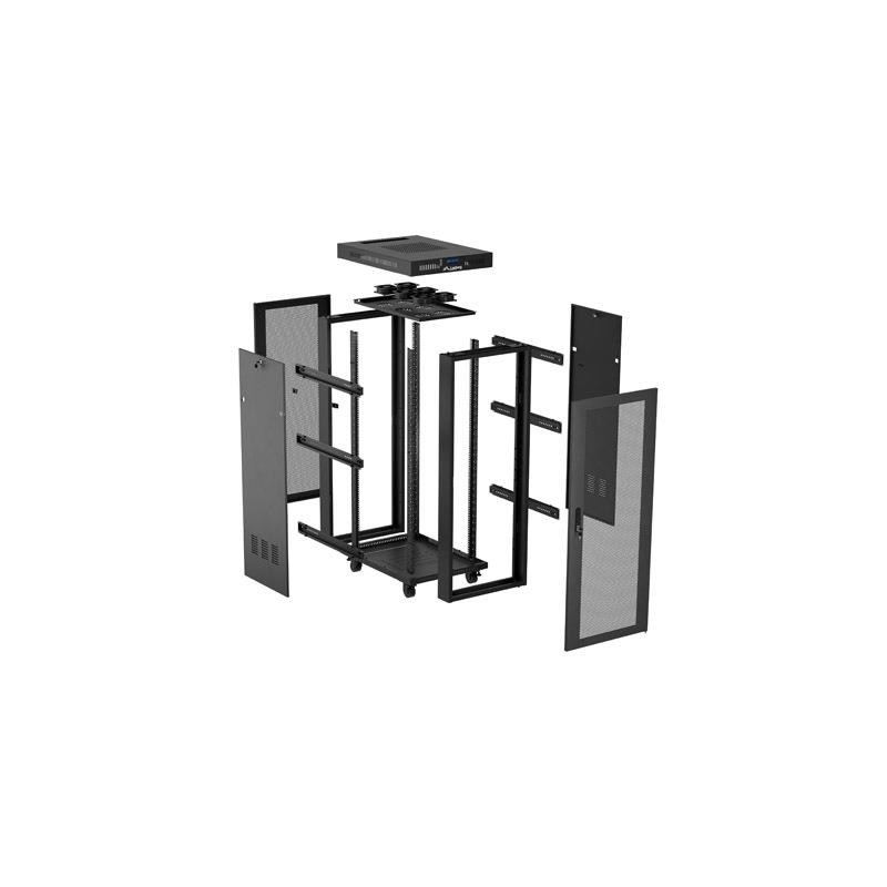 Szafa instalacyjna Rack Lanberg 19" 32U 600x1000 czarna drzw… | PartsPC.pl
