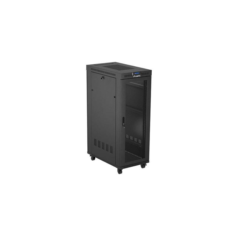 Szafa instalacyjna Rack Lanberg 19" 32U 600x1000 czarna drzw… | PartsPC.pl