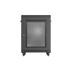 Szafa inastalacyjna rack Lanberg 19" 15U 600x600 czarna drzw… | PartsPC.pl