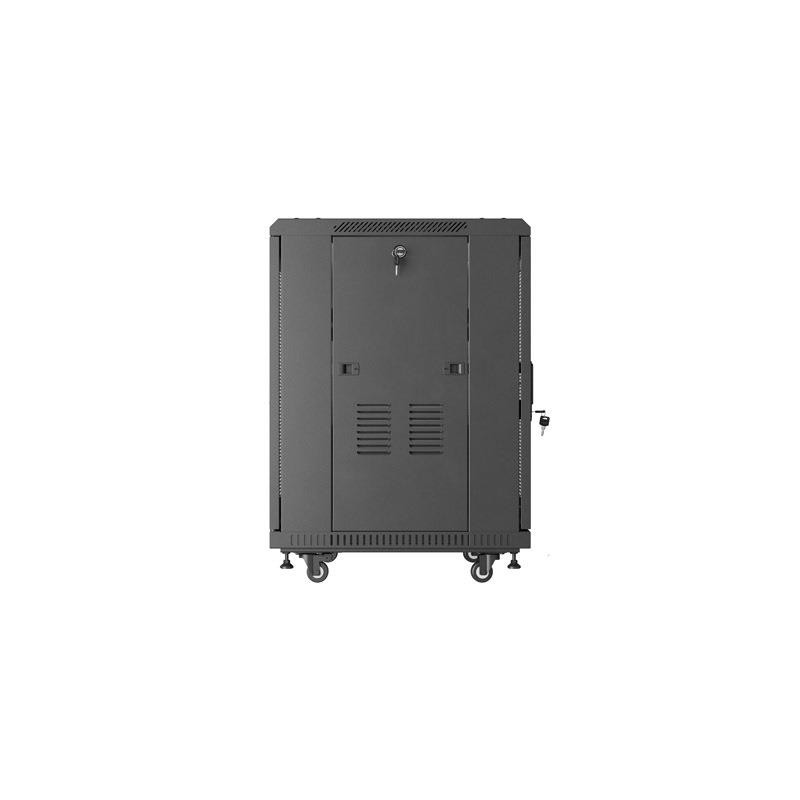 Szafa inastalacyjna rack Lanberg 19" 15U 600x600 czarna drzw… | PartsPC.pl