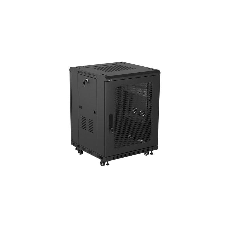 Szafa inastalacyjna rack Lanberg 19" 15U 600x600 czarna drzw… | PartsPC.pl