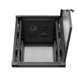 Szafa inastalacyjna rack Lanberg 19" 15U 600x600 czarna drzw… | PartsPC.pl