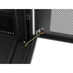 Szafa inastalacyjna rack Lanberg 19" 15U 600x600 czarna drzw… | PartsPC.pl