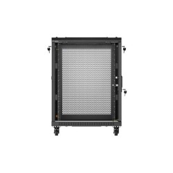 Szafa inastalacyjna rack Lanberg 19" 15U 600x600 czarna drzw… | PartsPC.pl