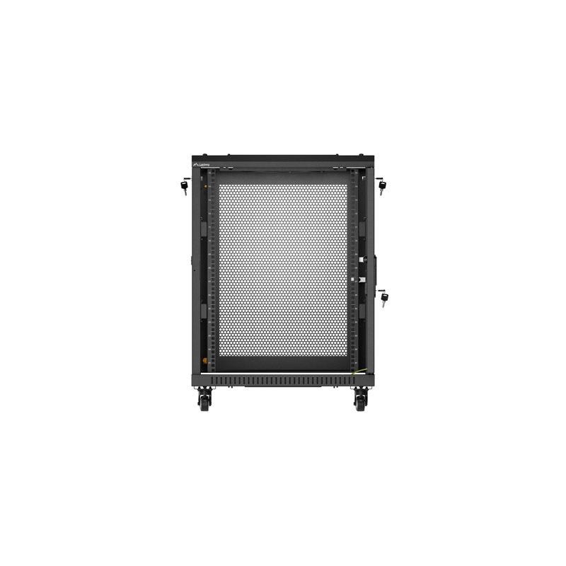 Szafa inastalacyjna rack Lanberg 19" 15U 600x600 czarna drzw… | PartsPC.pl