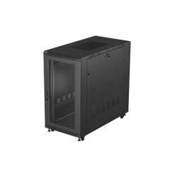 Szafa instalacyjna Rack stojąca 19" 22U 600x1200 czarna drzw… | PartsPC.pl