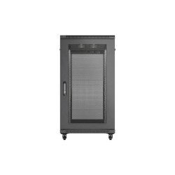 Szafa instalacyjna Rack stojąca 19" 22U 600x1200 czarna drzw… | PartsPC.pl