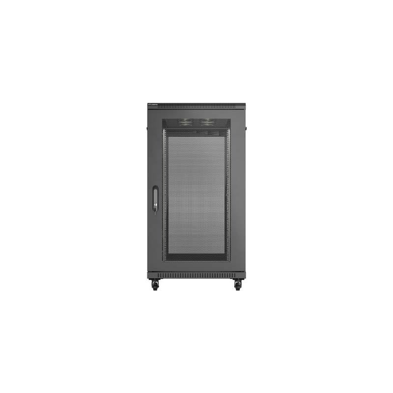 Szafa instalacyjna Rack stojąca 19" 22U 600x1200 czarna drzw… | PartsPC.pl