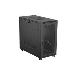 Szafa instalacyjna Rack stojąca 19" 22U 600x1200 czarna drzw… | PartsPC.pl