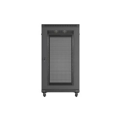Szafa instalacyjna Rack stojąca 19" 22U 600x1200 czarna drzw… | PartsPC.pl
