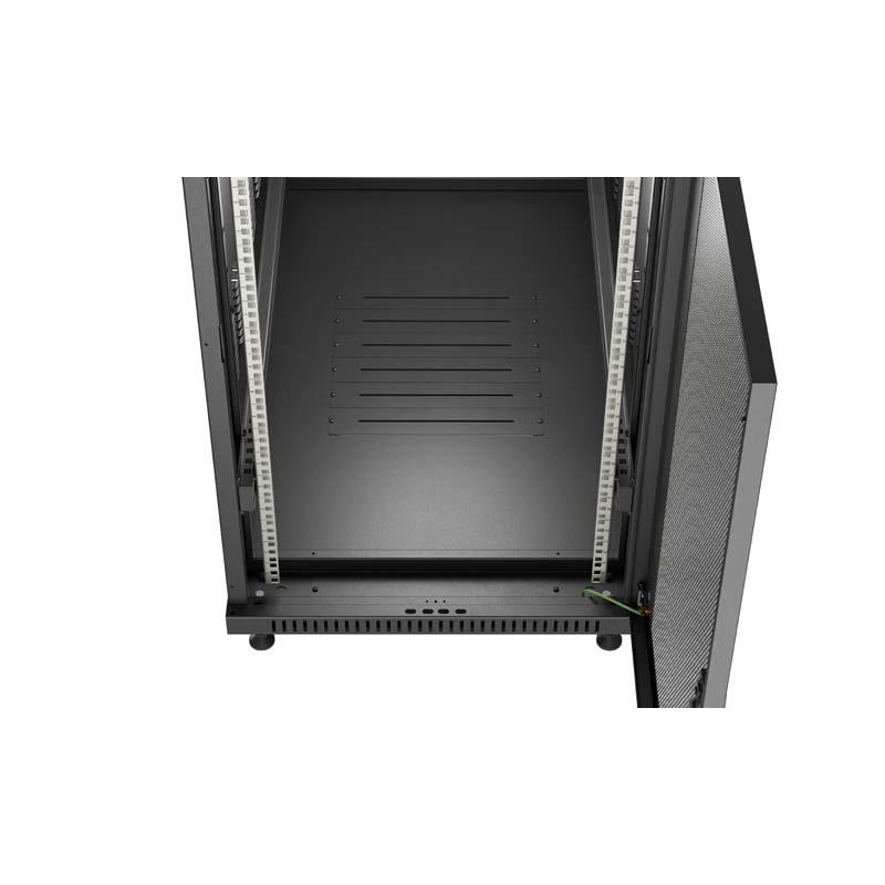Szafa instalacyjna Rack stojąca 19" 22U 600x1200 czarna drzw… | PartsPC.pl