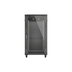 Szafa instalacyjna Rack stojąca 19" 22U 600x1200 czarna drzw… | PartsPC.pl
