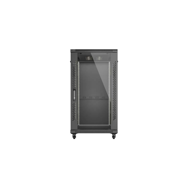 Szafa instalacyjna Rack stojąca 19" 22U 600x1200 czarna drzw… | PartsPC.pl