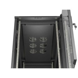 Szafa instalacyjna Rack stojąca 19" 22U 600x1200 czarna drzw… | PartsPC.pl