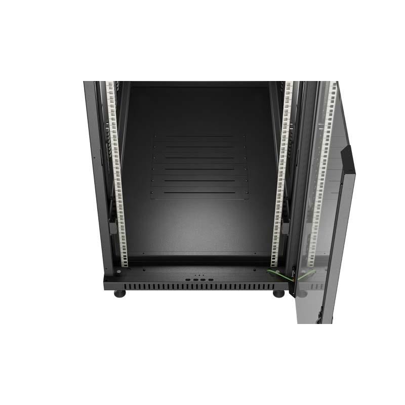 Szafa instalacyjna Rack stojąca 19" 22U 600x1200 czarna drzw… | PartsPC.pl