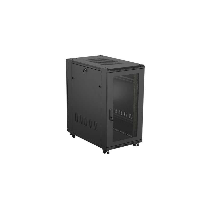 Szafa instalacyjna Rack Lanberg stojąca 19" 22U 600x1000 Cza… | PartsPC.pl