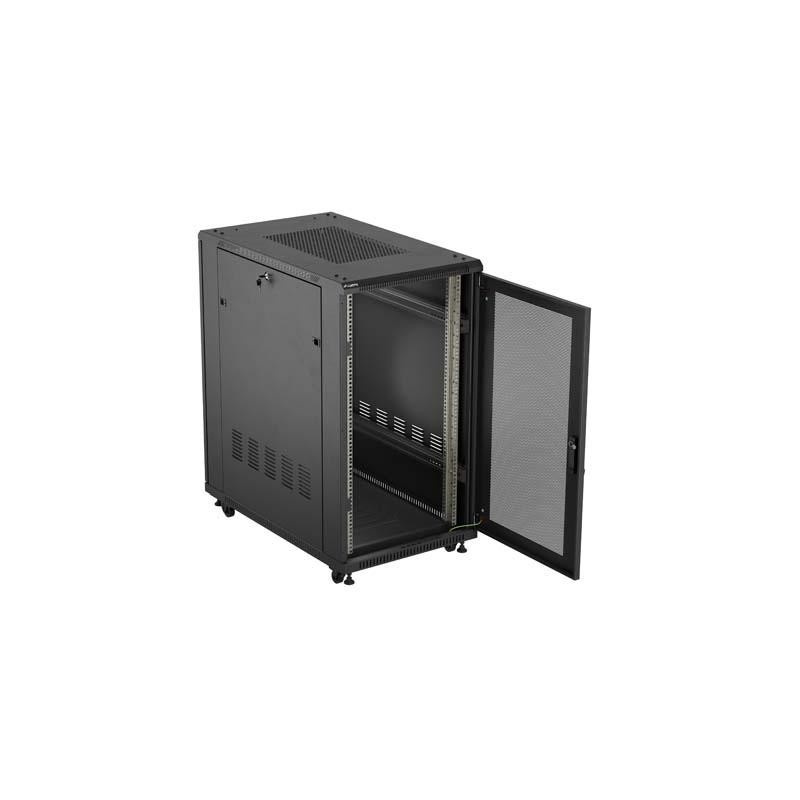 Szafa instalacyjna Rack Lanberg stojąca 19" 22U 600x1000 Cza… | PartsPC.pl