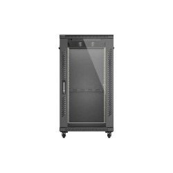Szafa instalacyjna Rack stojąca 19" 22U 600x1000 Czarna drzw… | PartsPC.pl