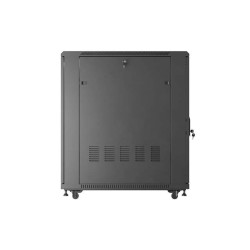 Szafa instalacyjna Rack stojąca 19" 22U 600x1000 Czarna drzw… | PartsPC.pl