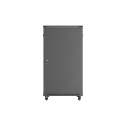 Szafa instalacyjna Rack stojąca 19" 22U 600x1000 Czarna drzw… | PartsPC.pl