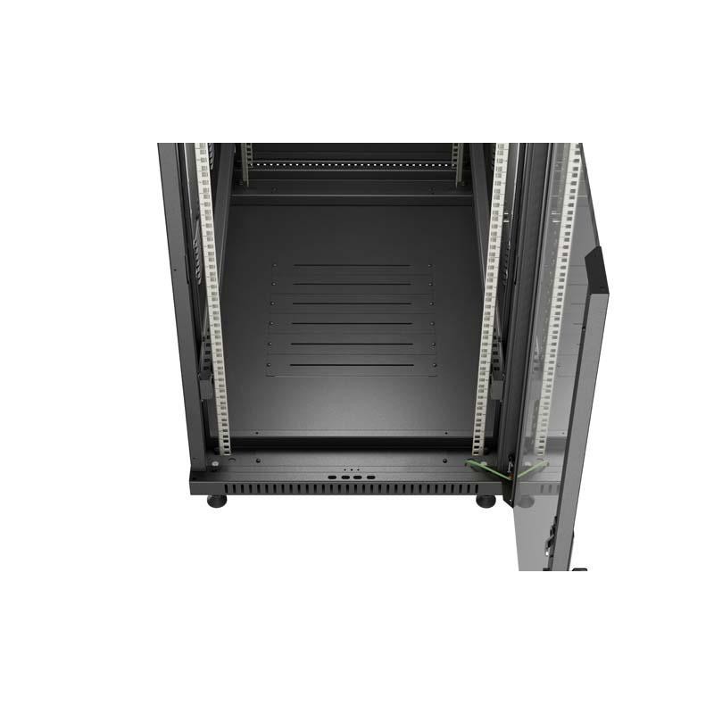 Szafa instalacyjna Rack stojąca 19" 22U 600x1000 Czarna drzw… | PartsPC.pl
