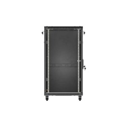 Szafa instalacyjna Rack stojąca 19" 22U 600x1000 Czarna drzw… | PartsPC.pl