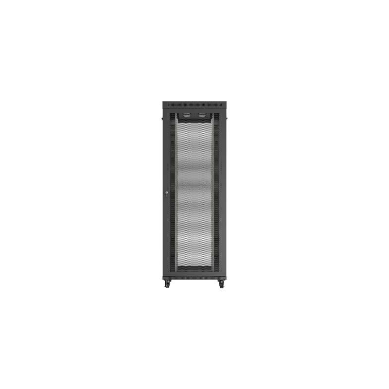 Szafa instalacyjna Rack stojąca 19" 47U 800x1200 czarna drzw… | PartsPC.pl
