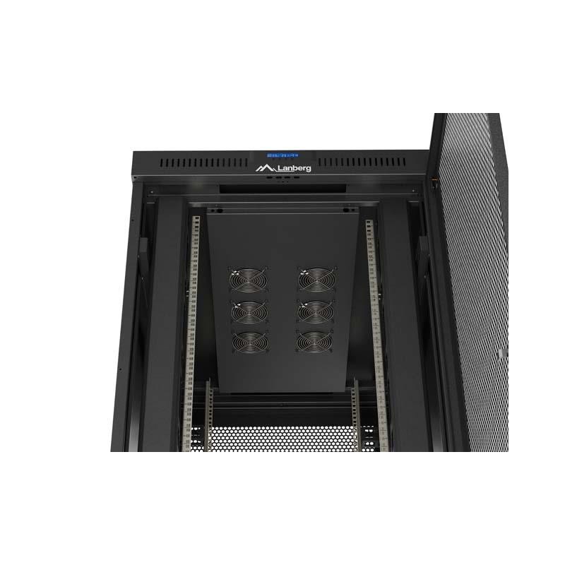 Szafa instalacyjna Rack stojąca 19" 47U 800x1200 czarna drzw… | PartsPC.pl