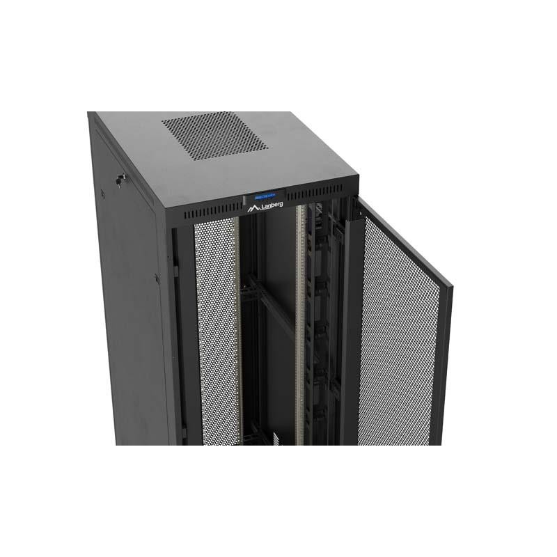 Szafa instalacyjna Rack stojąca 19" 47U 800x1200 czarna drzw… | PartsPC.pl