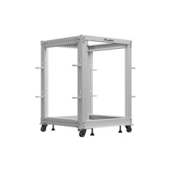 Stojak Open Rack 19" Lanberg 15U 600x600 regulowany szary | PartsPC.pl