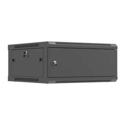 Szafa instalacyjna Rack wisząca 19" 4U 600x600 czarna drzwi … | PartsPC.pl