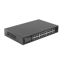 Switch niezarządzalny Lanberg 24x 100Mb PoE+/2x Combo Rack 1… | PartsPC.pl