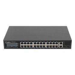 Switch niezarządzalny Lanberg 24x 100Mb PoE+/2x Combo Rack 1… | PartsPC.pl