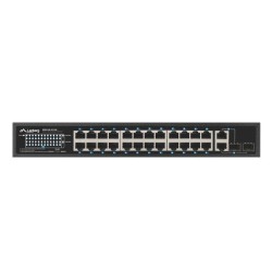 Switch niezarządzalny Lanberg 24x 100Mb PoE+/2x Combo Rack 1… | PartsPC.pl